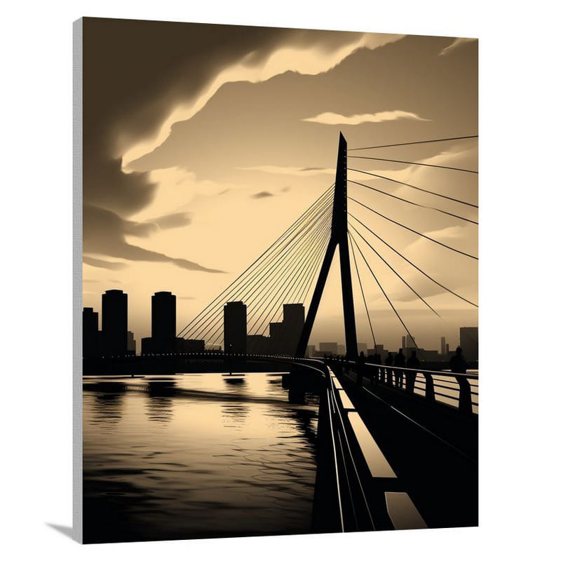 Netherlands: A Bridge to Europe - Canvas Print