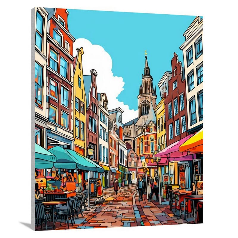 Netherlands Alive: A Cultural Square - Canvas Print