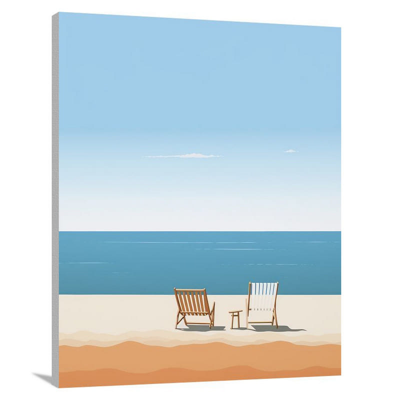 Netherlands' Coastal Serenity - Canvas Print