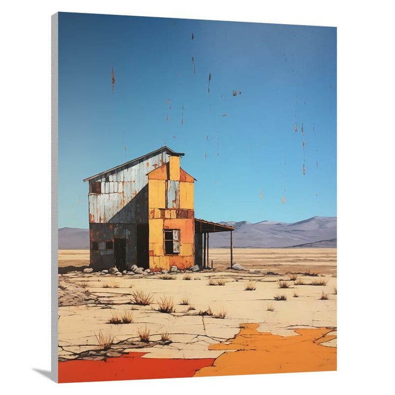 Nevada's Forgotten Echo - Canvas Print