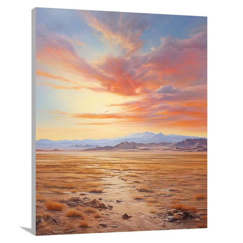 Nevada's Majestic Horizon - Canvas Print