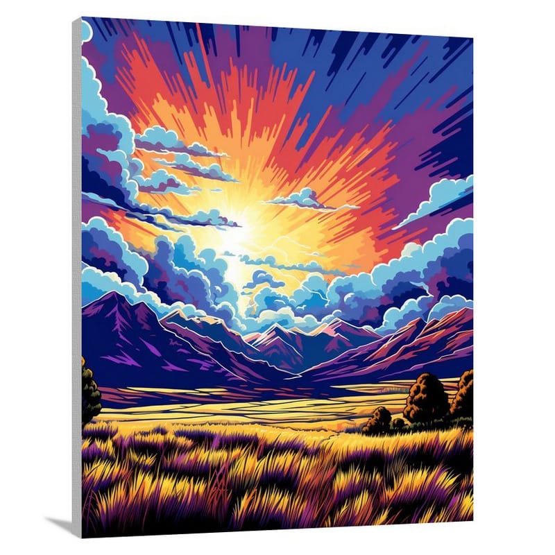 Nevada's Thunderous Majesty - Canvas Print