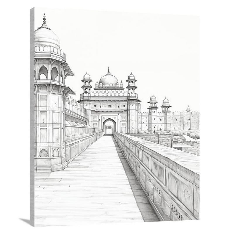New Delhi's Majestic Heritage - Canvas Print