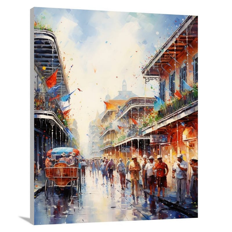 New Orleans: A Colorful Chaos - Canvas Print