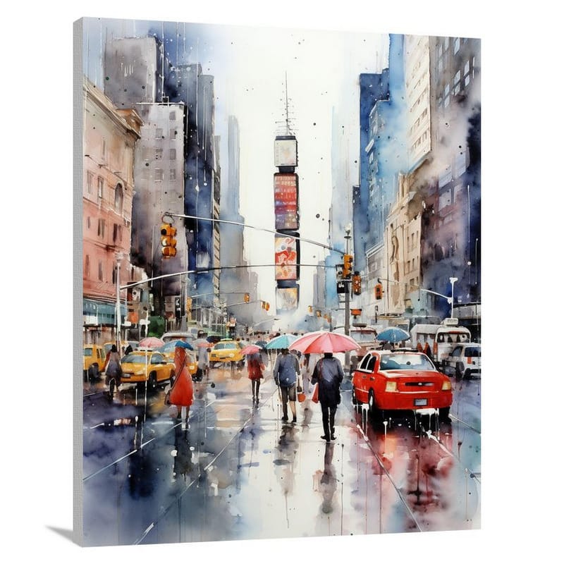New York City Rain - Canvas Print