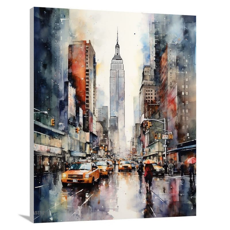 New York City Rainstorm - Canvas Print