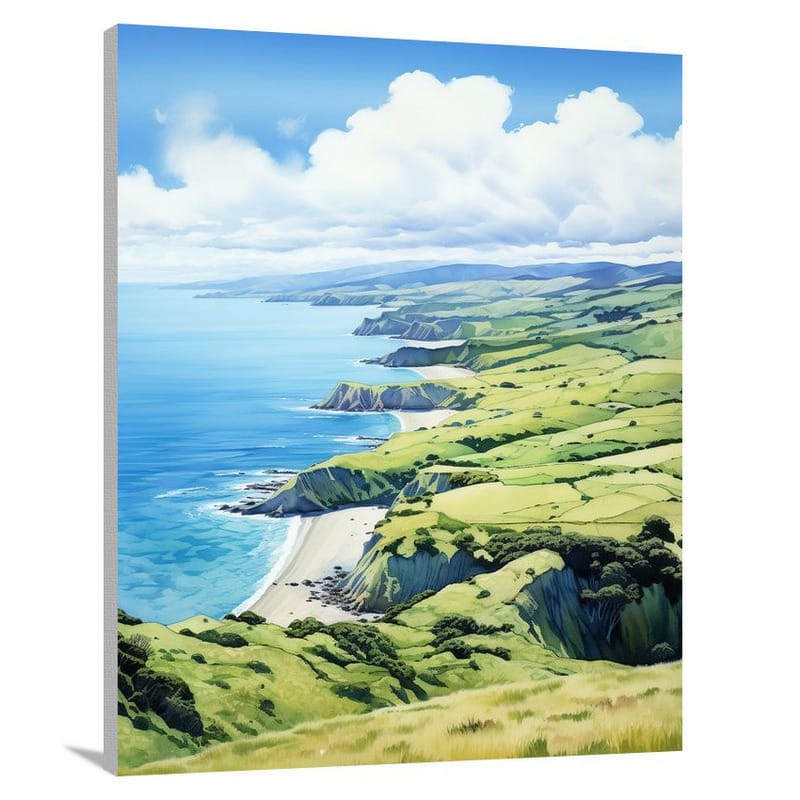 New Zealand's Enchanting Horizon - Canvas Print