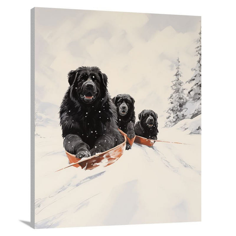 Newfoundland's Winter Journey - Canvas Print