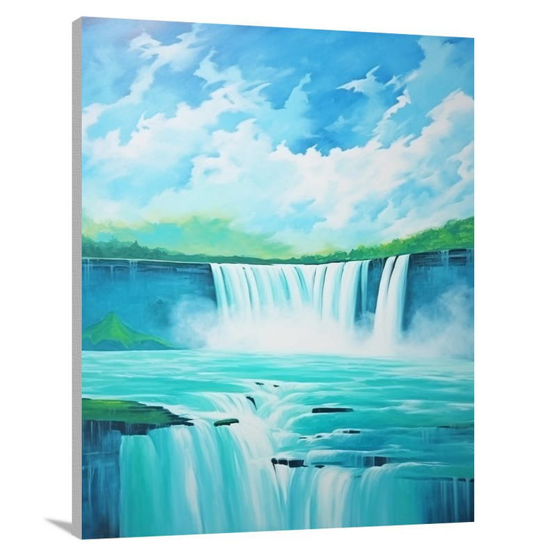 Niagara Fall: Eternal Beauty - Minimalist - Canvas Print