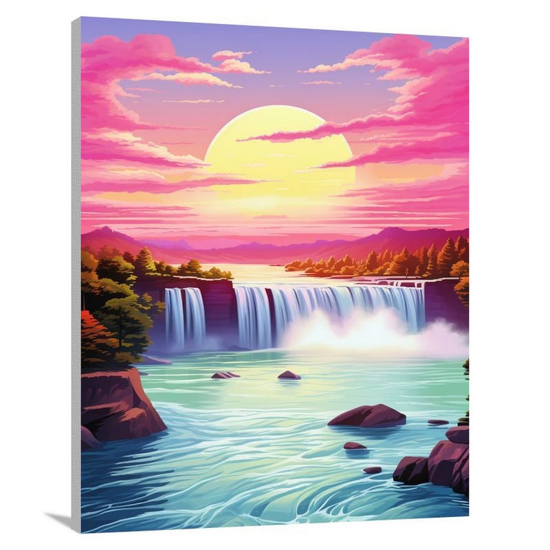 Niagara Fall: Tranquil Serenity - Canvas Print
