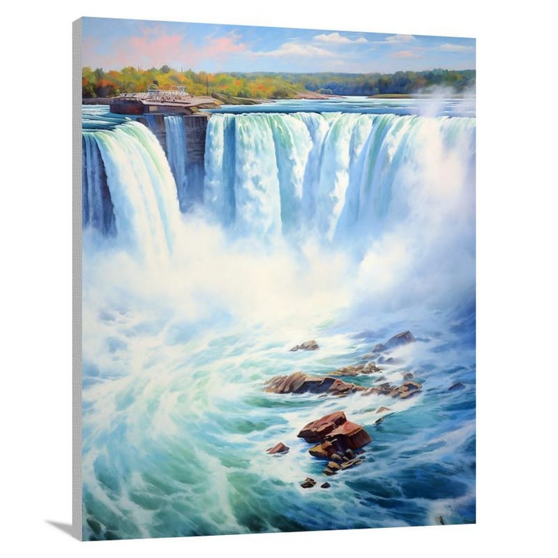 Niagara's Majesty - Impressionist - Canvas Print