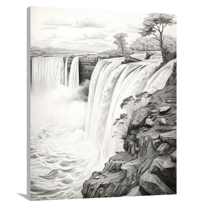 Niagara's Might: The Power Within - Canvas Print
