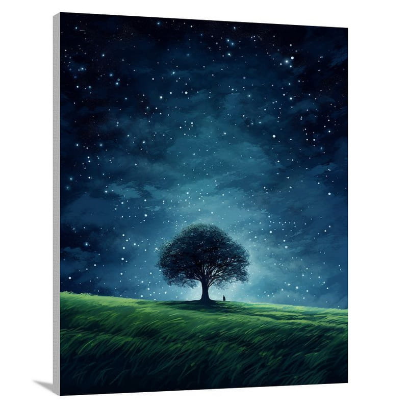 Night Sky - Minimalist - Canvas Print