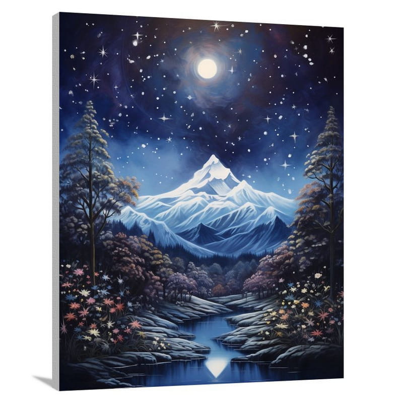 Night Sky's Secrets - Canvas Print