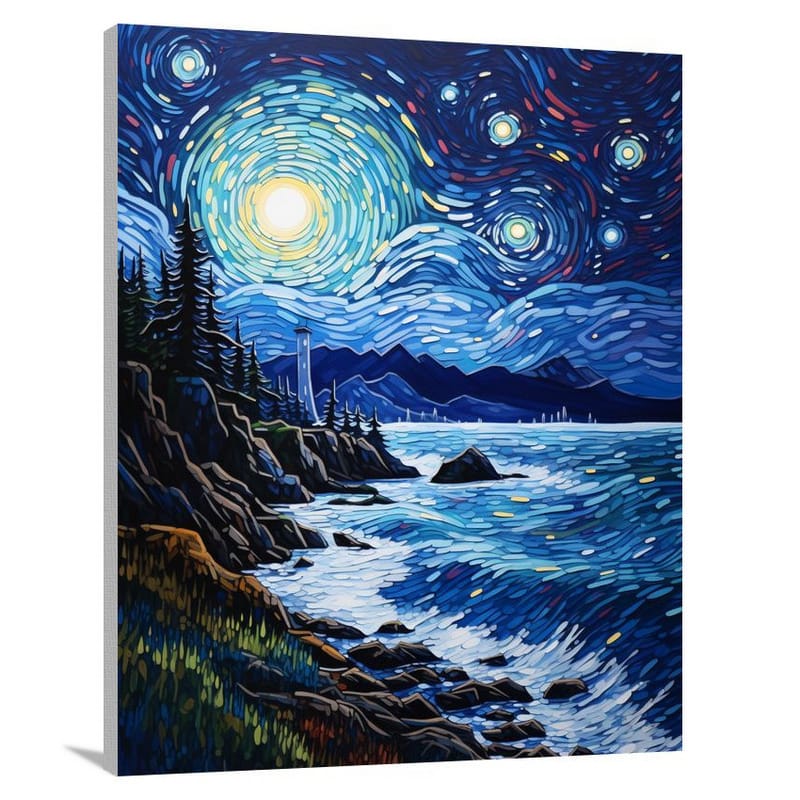 Night Sky Serenity - Canvas Print