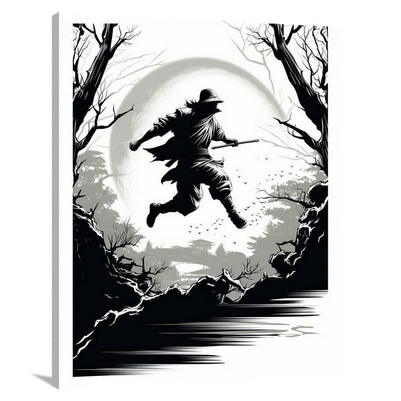 Ninja's Leap - Canvas Print