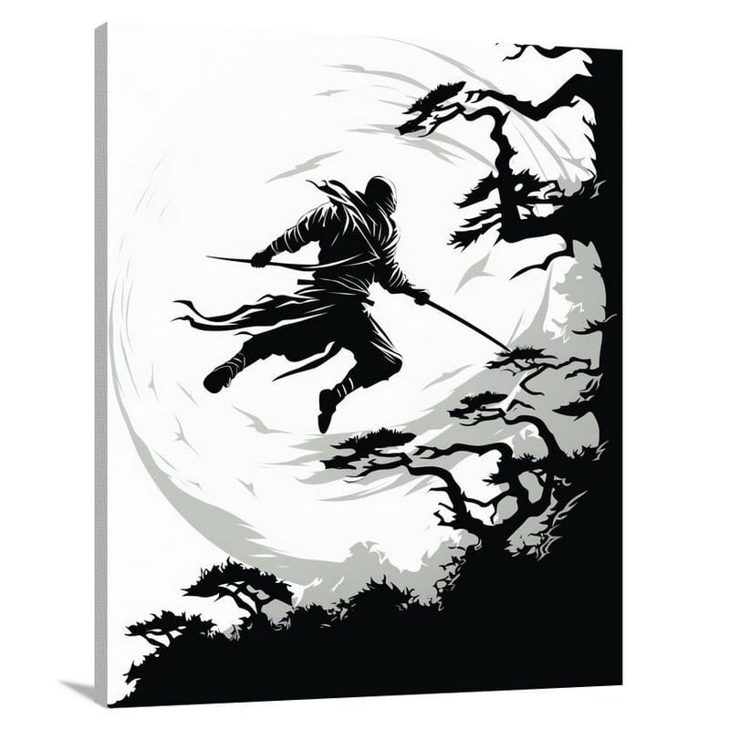 Ninja's Pursuit - Canvas Print