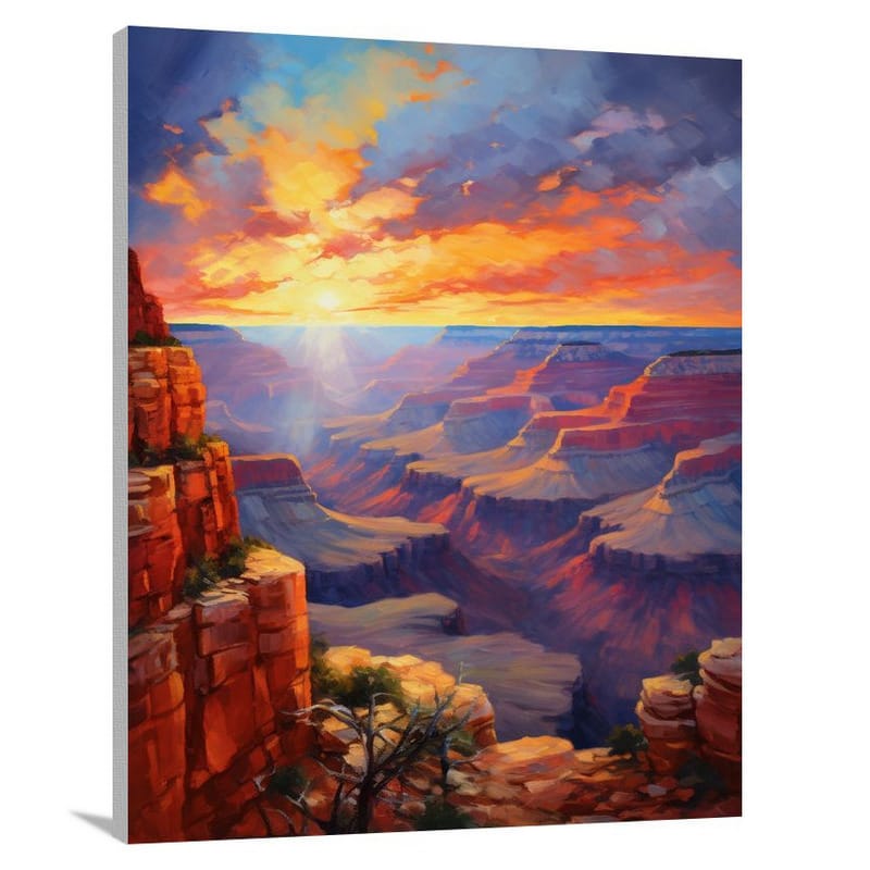 North America, North America: Sunset Splendor - Canvas Print
