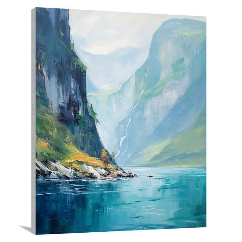 Norwegian Fjords: Majestic Beauty - Canvas Print