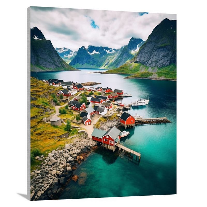 Norwegian Serenity - Watercolor - Canvas Print