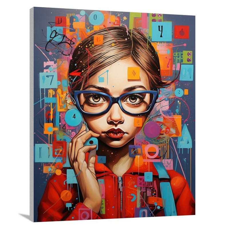 Numbered Knowledge - Pop Art - Canvas Print