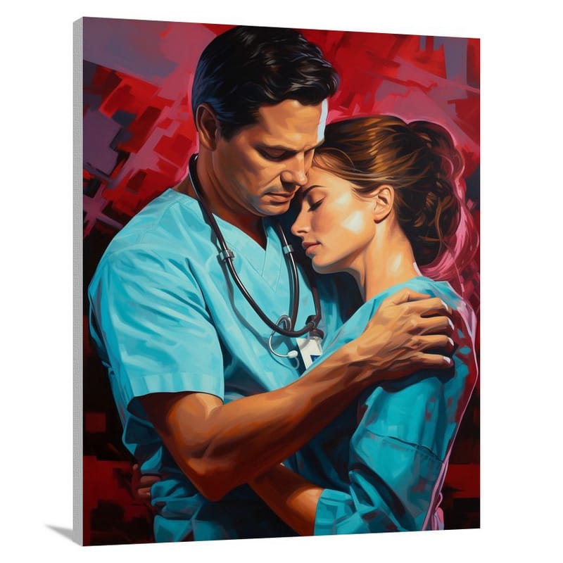 Nurse's Embrace - Canvas Print