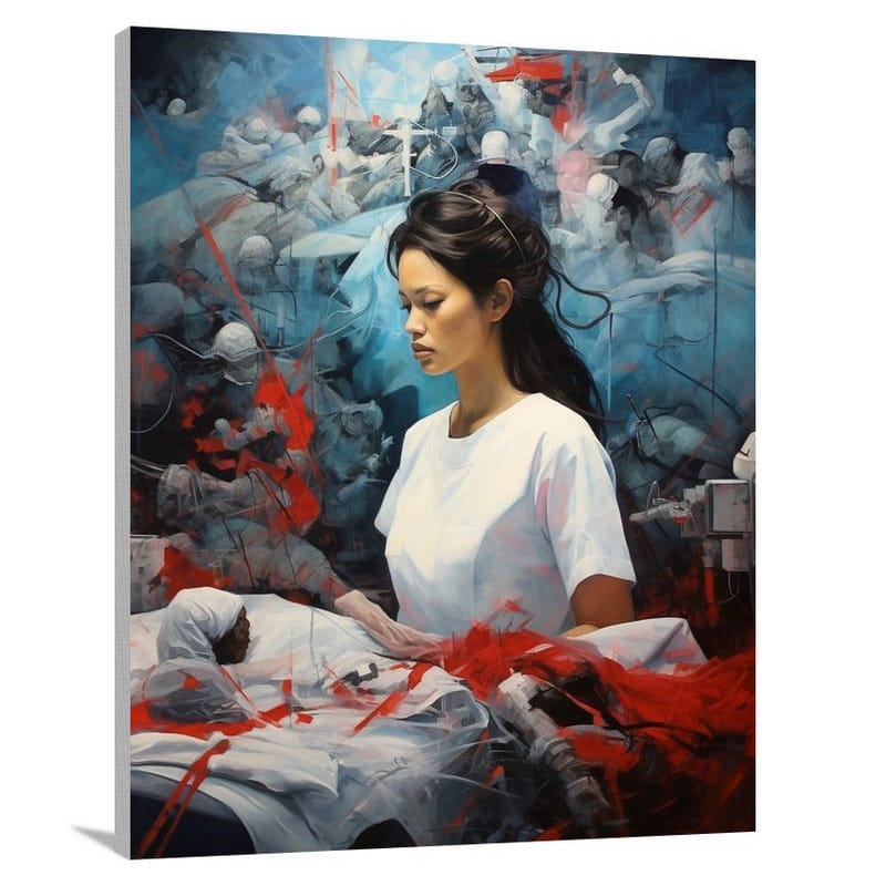Nurse's Serenity - Contemporary Art - Canvas Print