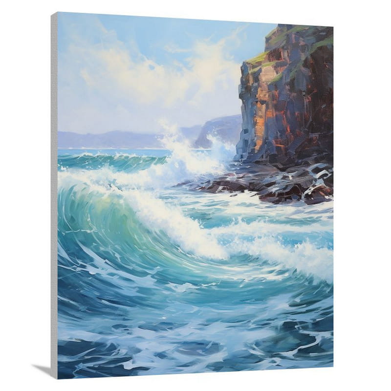 Ocean's Fury - Impressionist - Canvas Print