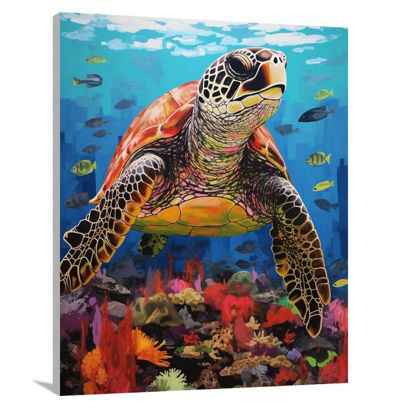 Ocean's Symphony: Animal Rights - Canvas Print