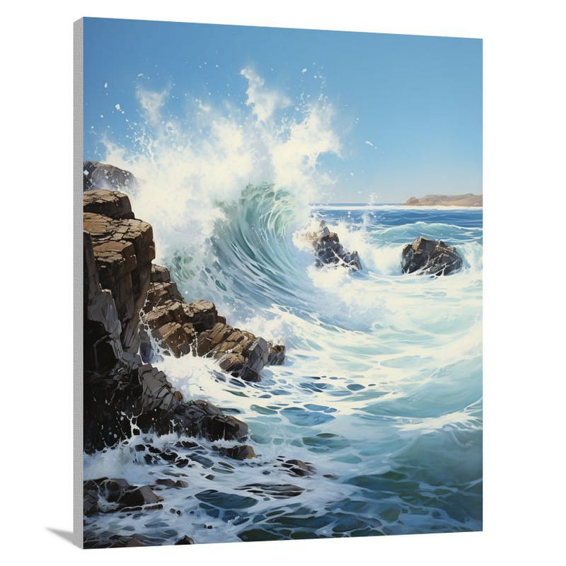 OceanCliffs - Contemporary Art - Canvas Print