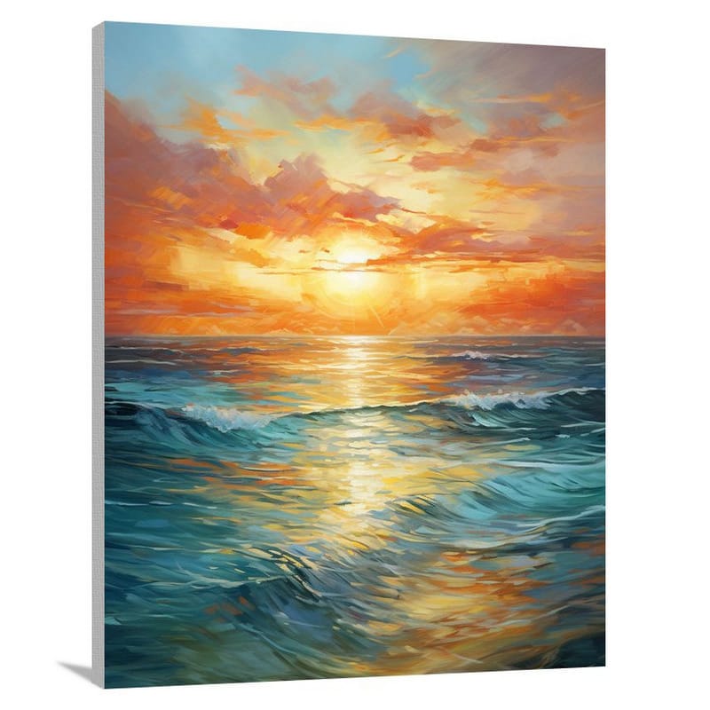 Oceania, Oceania: Fiery Reflections - Impressionist - Canvas Print