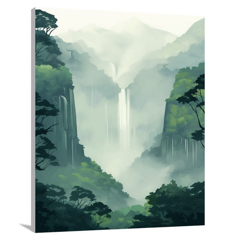 Oceania's Enchanted Cascade - Canvas Print