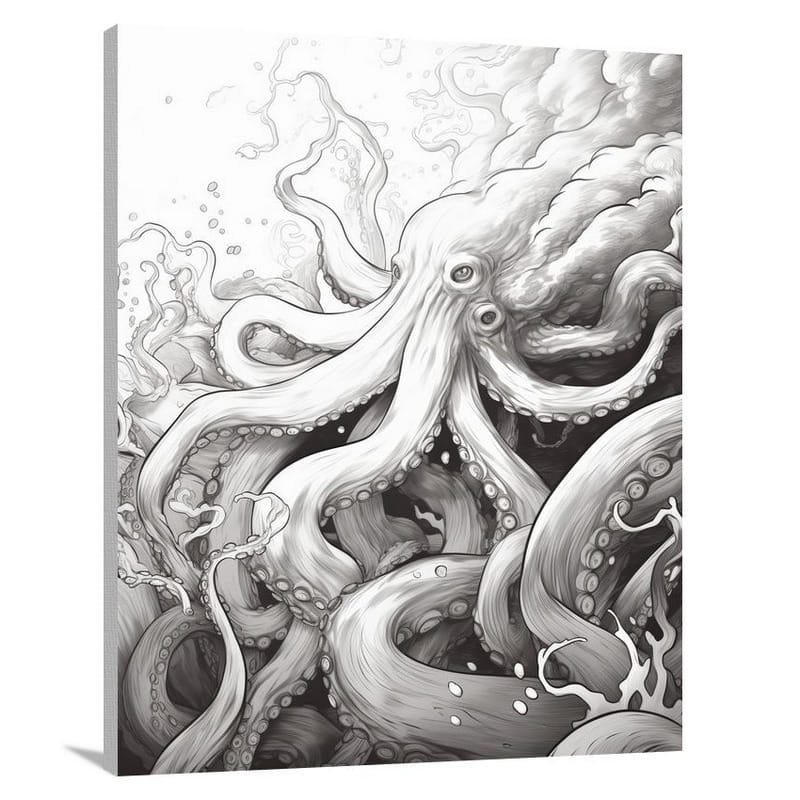 Octopus's Camouflage - Canvas Print