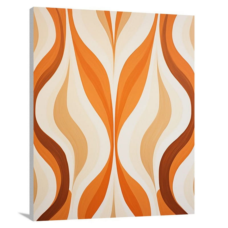Ogee Elegance: Decorative Waves - Canvas Print