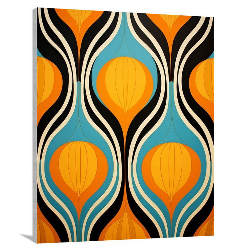 Ogee Pattern: A Captivating Tension - Canvas Print