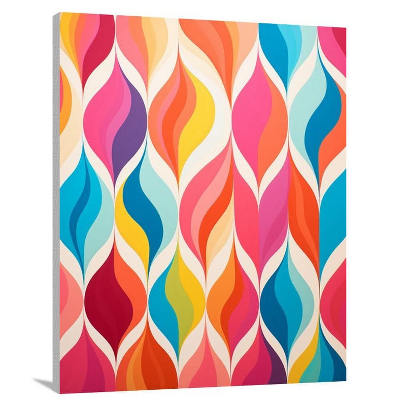 Ogee Pattern: A Captivating Tension - Pop Art - Canvas Print