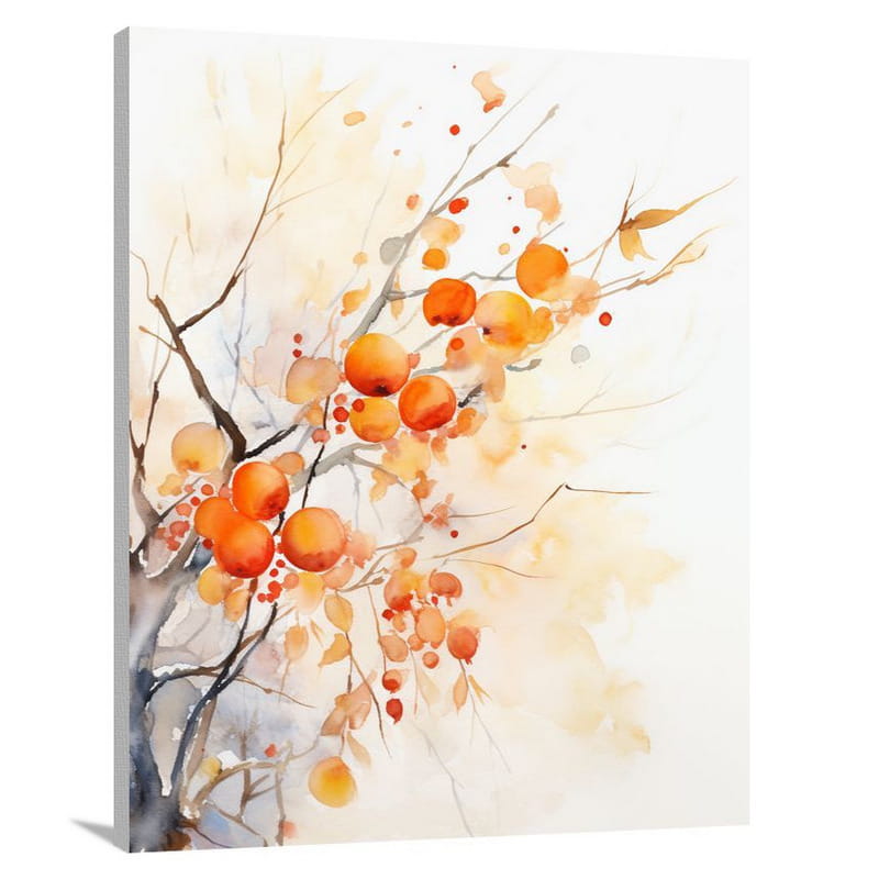 Orange Harvest - Watercolor - Canvas Print