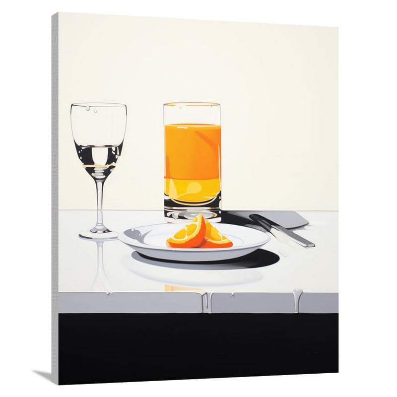 Orange - Minimalist - Canvas Print