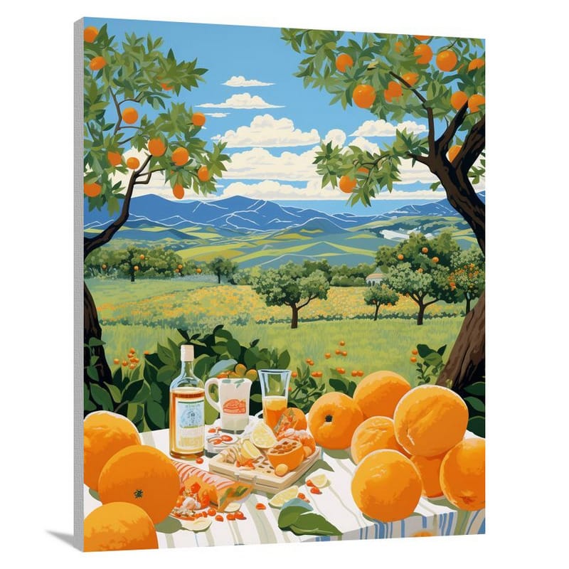 Orange - Pop Art - Canvas Print