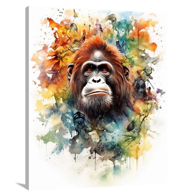 Orangutan's Serenade - Canvas Print
