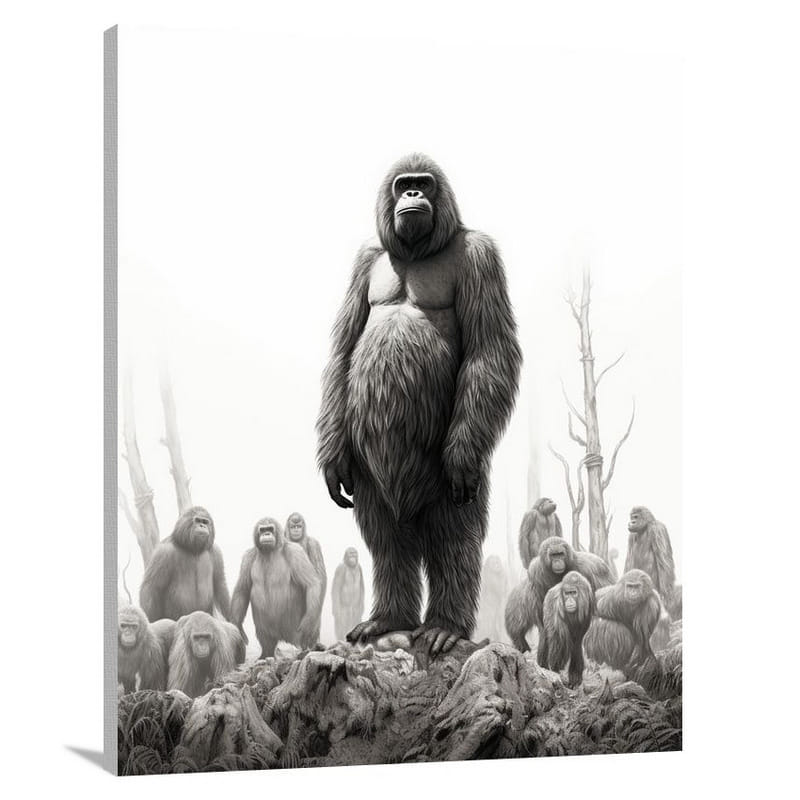 Orangutan's Vigilance - Canvas Print