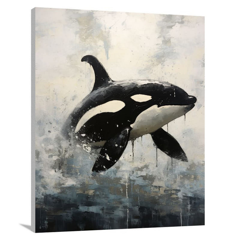 Orca's Melancholy - Animals - Canvas Print