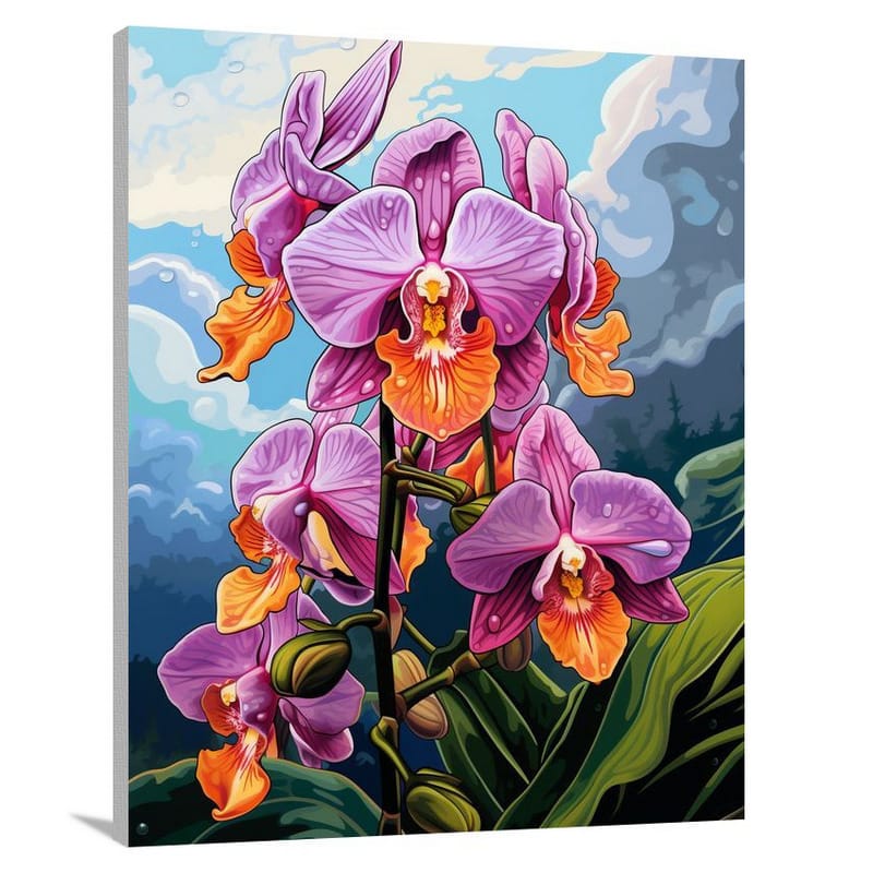 Orchid Blooms - Canvas Print