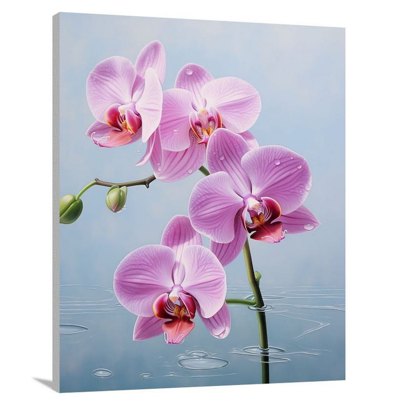 Orchid's Enchanting Bloom - Canvas Print