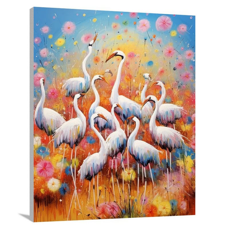 Ostrich's Flight - Canvas Print