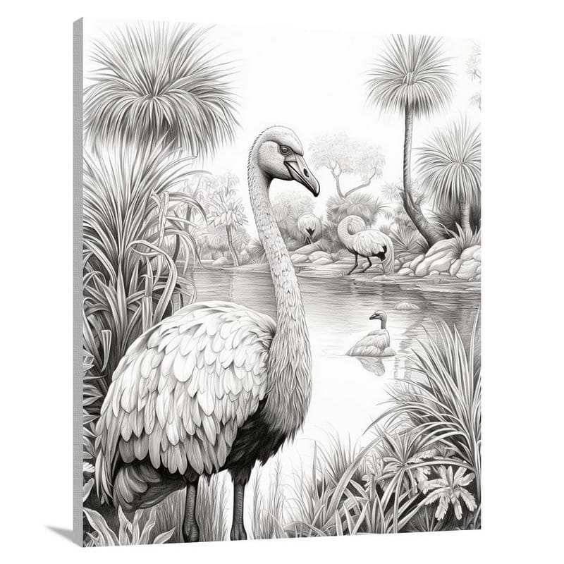 Ostrich's Serenade - Canvas Print