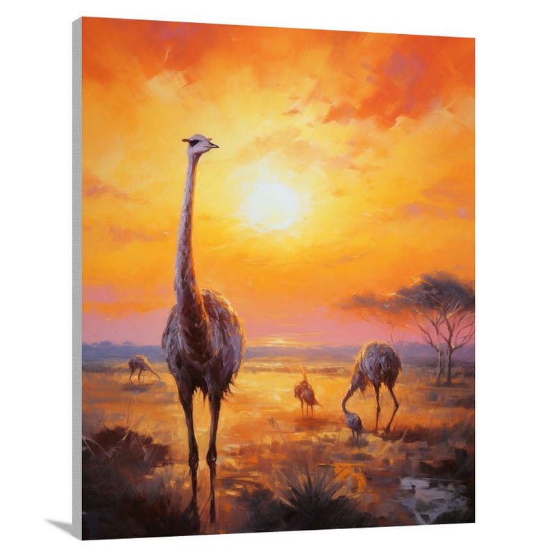 Ostrich Symphony - Canvas Print