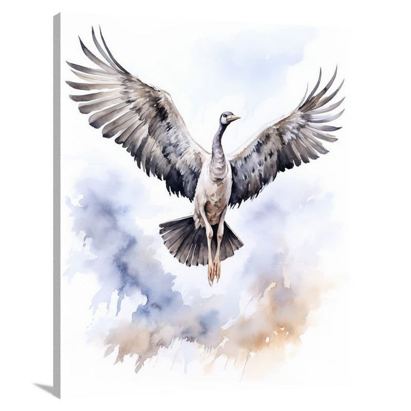 Ostrich - Watercolor - Canvas Print