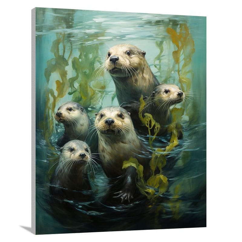 Otter's Serenade - Canvas Print