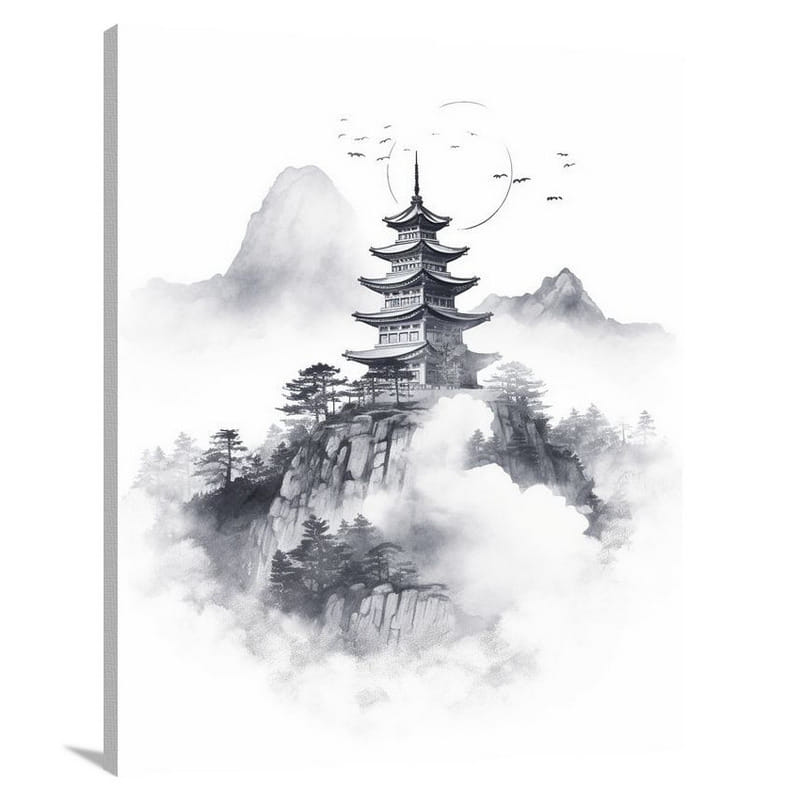 Pagoda's Enigma - Canvas Print